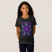 T-Shirt Parapluie violet & coeurs .7 (Devant entier)