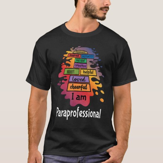 T-shirt Paraprofessional Paraeducator Teacher Assistant Ai (Devant)