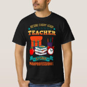 T-shirt Paraprofessional Teacher's Aide Assistant Paraeduc (Devant)
