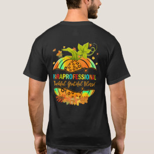 T-shirt Paraprofessionnel Automne Happy Fall Gratef Remerc