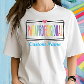 T-shirt Paraprofessionnel, Coeur, Para,