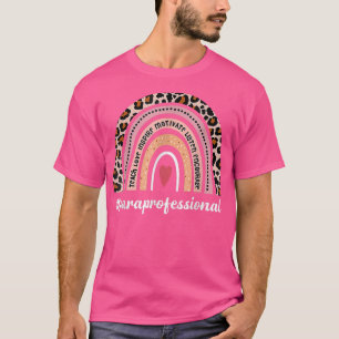 T-shirt Paraprofessionnel Life Boho Leopard Arc-en-ciel Re