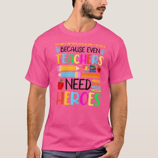 T-shirt Paraprofessionnels Parce Que Même Les Enseignants (Devant)