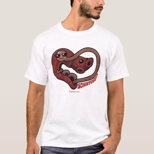 T-shirt PARASITES : Flets de sang (schistosoma) (Devant)