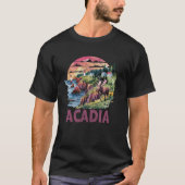 T-shirt Parc Acadia Maine Nature Amour Aventure Trek Grea (Devant)