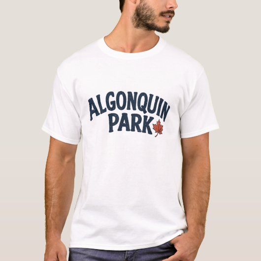 T-shirt Parc Algonquin Ontario Canada Feuille d'érable (Devant)