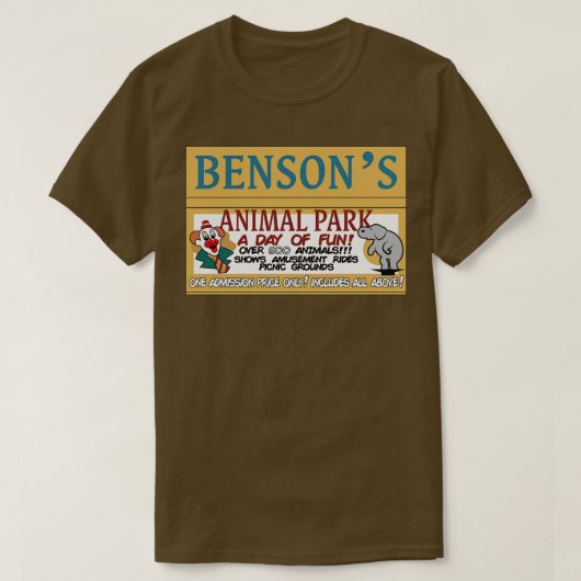 T-shirt Parc animalier de Bensons (Design devant)