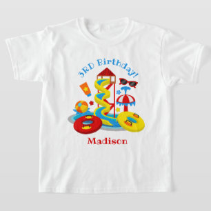 T-shirt Parc aquatique Anniversaire chemise Pool Party