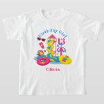 T-shirt Parc aquatique Birthday Girl chemise Pool Party<br><div class="desc">Célébrez l'anniversaire avec ce t-shirt spécial,  design spécial et personnalisé</div>