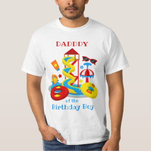 T-shirt Parc aquatique Chemise d'anniversaire Papa de la P
