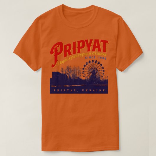 T-shirt Parc d'attractions Pripyat (Design devant)