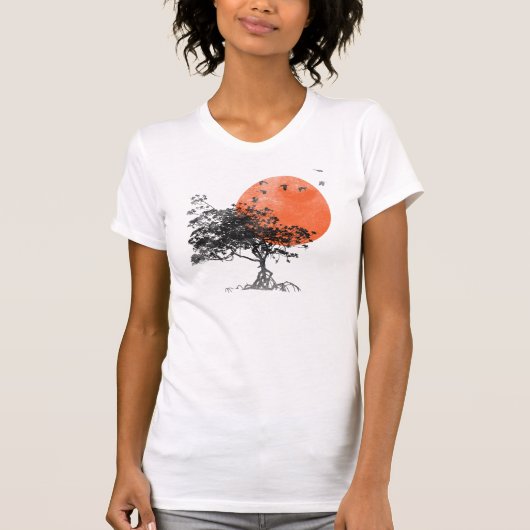 T-shirt Parc de coucher du soleil (Devant)