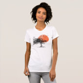 T-shirt Parc de coucher du soleil (Devant entier)
