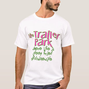 T-shirt Parc de remorque double large frite profonde