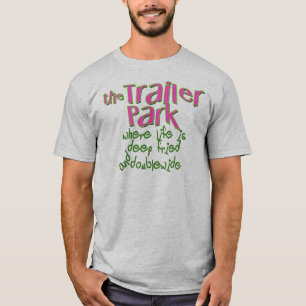 T-shirt Parc de remorque double large frite profonde