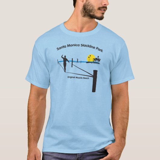 T-shirt Parc de Santa Monica Slackline (Devant)