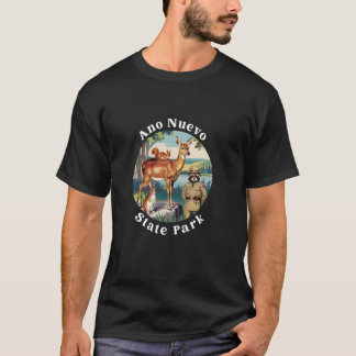 T-shirt Parc d'État Ano Nuevo Vacances Californie plein ai