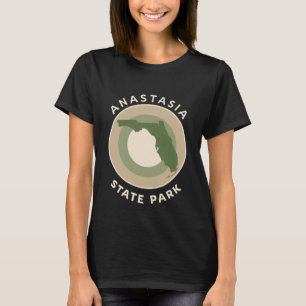T-shirt Parc d'État d'Anastasia Floride FL Bullseye Voyage