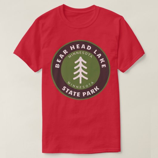 T-shirt Parc d'état de Bear Head Lake Minnesota MN Forest  (Design devant)