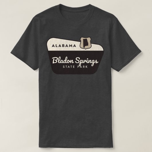 T-shirt Parc d'état de Bladon Springs Alabama Affiche de b (Design devant)