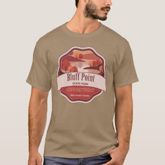 T-shirt Parc d'État de Bluff Point Comté de New London Con