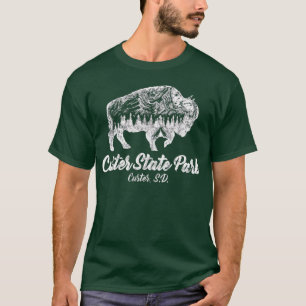 T-shirt Parc d'état de Custer pour les amateurs de bisons