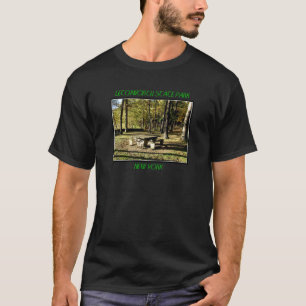 T-shirt Parc d'état de Letchworth - roche de Tableau de