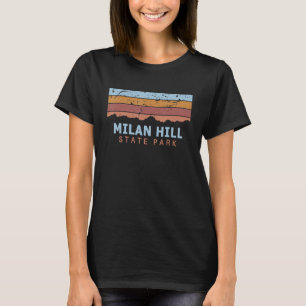 T-shirt Parc d'État de Milan Hill New Hampshire Rétro Cool
