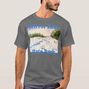 T-shirt Parc d'état de Mirror Lake dans le Wisconsin