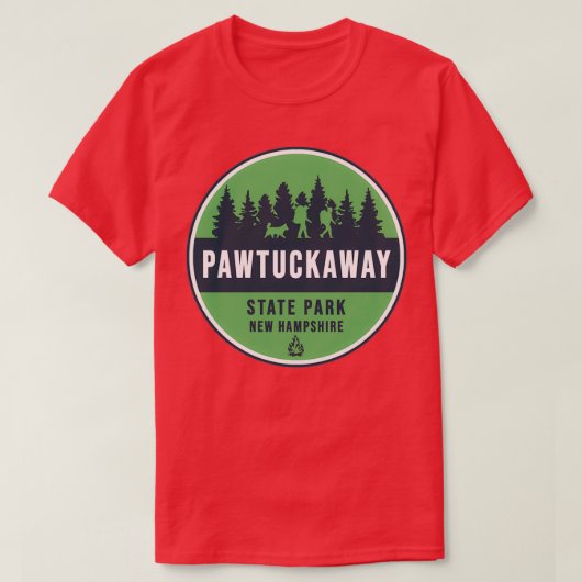T-shirt Parc d'état de Pawtuckaway Heraldic (Design devant)