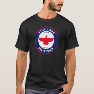 T-shirt Parc d'état de Pine Lake Iowa Ia Eagle Vacances So