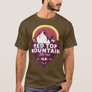 T-shirt Parc d'état de Red Top Mountain Georgia North Moun