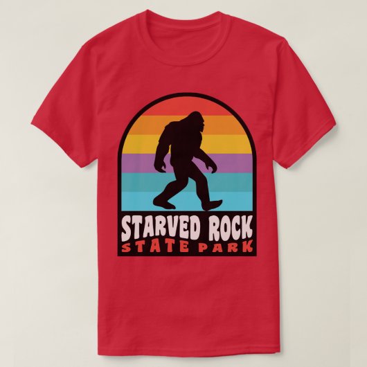 T-shirt Parc d'état de Rock Started Retro Sunset (Design devant)