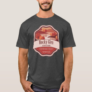 T-shirt Parc d'État de Rocky Glen Comté de Fairfield Conne