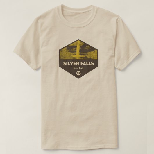 T-shirt Parc d'État de Silver Falls Oregon (Design devant)