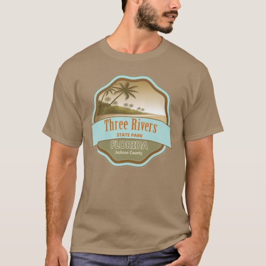 T-shirt Parc d'État de Three Rivers Comté de Jackson Flori (Devant)