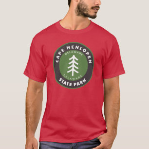 T-shirt Parc d'état du Cap Henlopen Delaware DE Mountain F