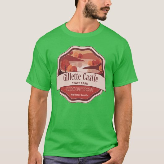T-shirt Parc d'État du château de Gillette MiddleComté Con (Devant)