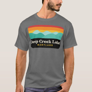 T-shirt Parc d'état du lac Deep Creek Maryland Retro Vinta