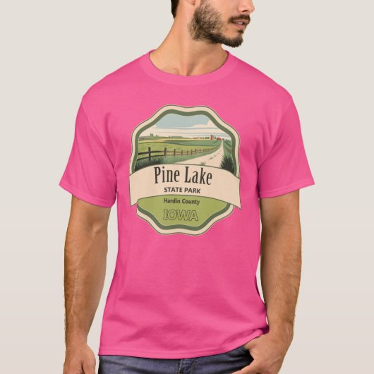 T-shirt Parc d'État du lac Pine (Devant)