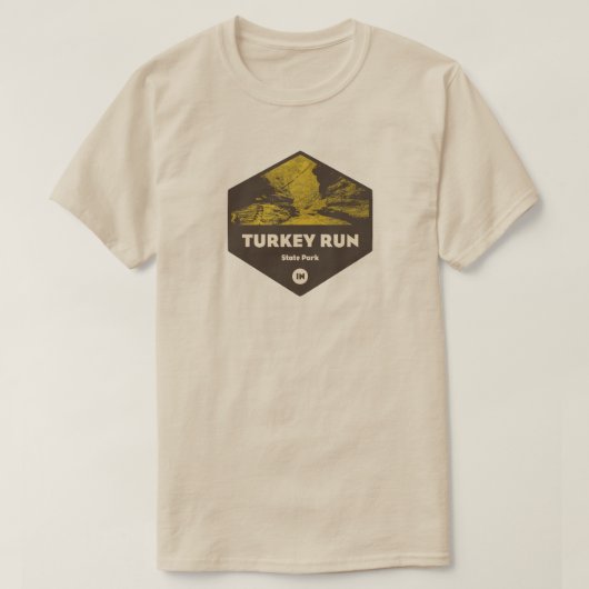 T-shirt Parc d'état Indiana géré par la Turquie (Design devant)