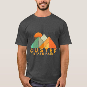 T-shirt Parc d'état Retro Vintage Custer