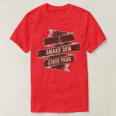 T-shirt Parc d'état Snake Den Parc d'état Rhode Island Sta (Design devant)