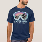 T-shirt Parc d'hiver Design de ski Parc d'hiver CO Ski (Devant)