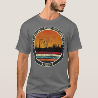 T-shirt Parc éolien d'énergie renouvelable dans la forêt a
