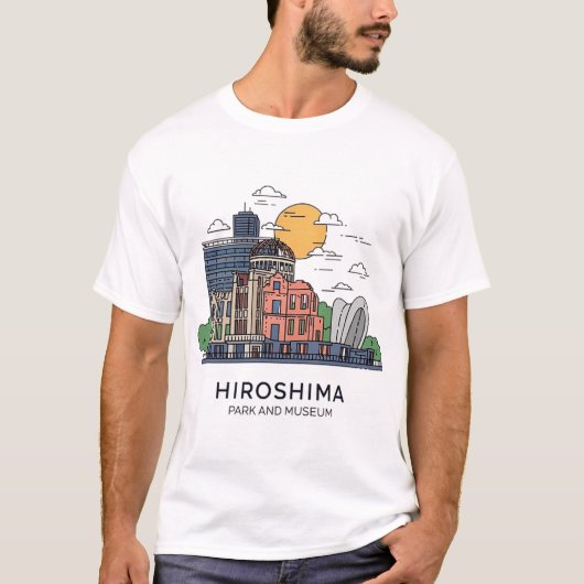 T-SHIRT PARC ET MUSÉE D'HIROSHIMA (Devant)