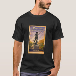 T-shirt Parc historique de Boston Minute Révolution aérien