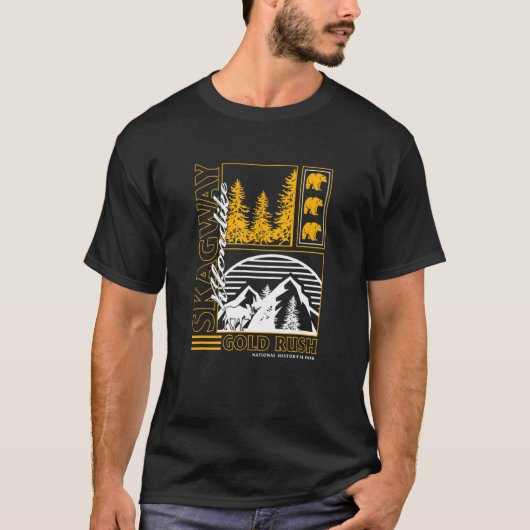 T-shirt Parc historique national Skagway Klondike Alaska S (Devant)
