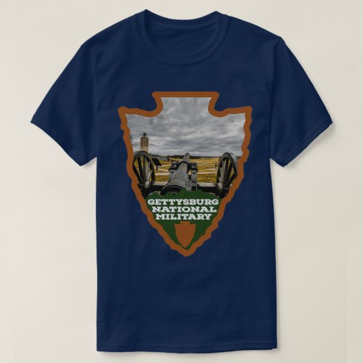 T-shirt Parc militaire national de Gettysburg  (Design devant)