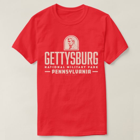 T-shirt Parc militaire national de Gettysburg Tan (Design devant)